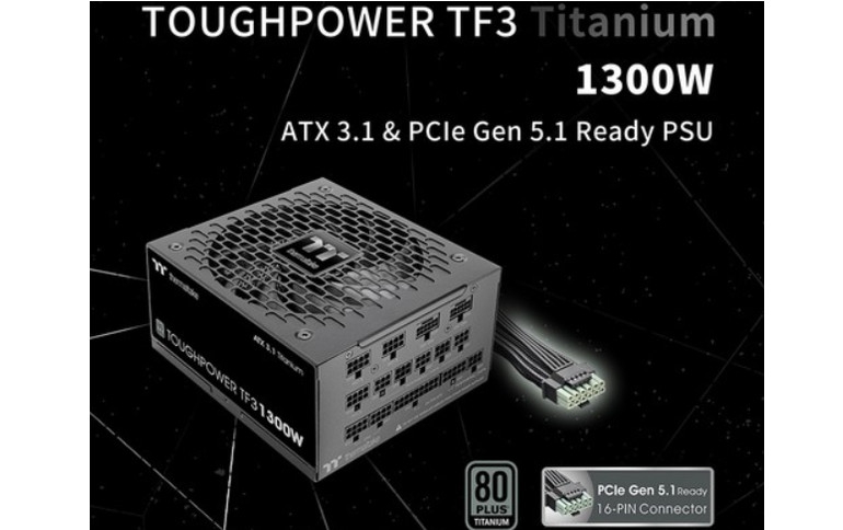 Thermaltake Releases the Toughpower TF3 1300W with Support for RTX50 Series GPUs