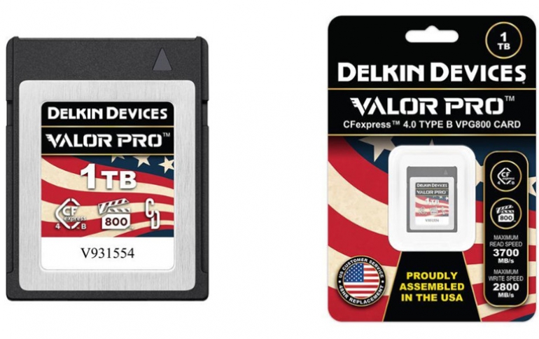 DELKIN DEVICES INTRODUCES VALOR PRO CFexpress 4.0 TYPE B PRODUCT LINE