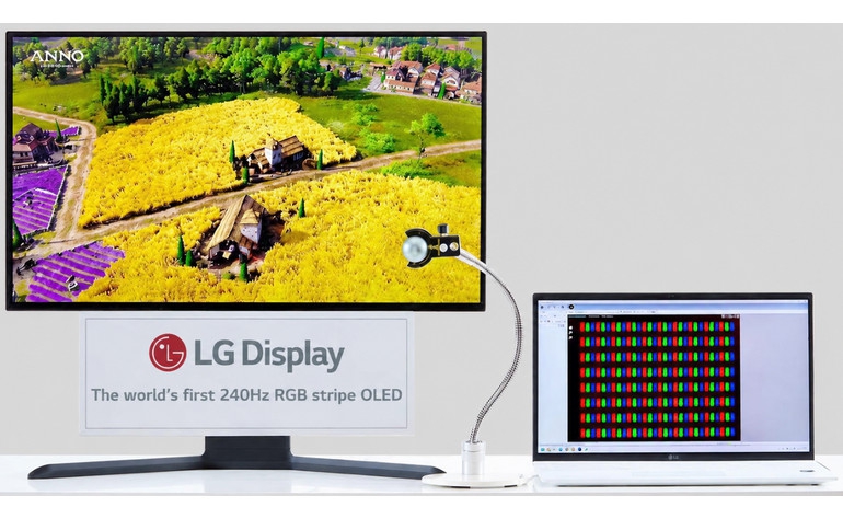 LG Display begins mass production of world’s first 240Hz RGB Stripe OLED