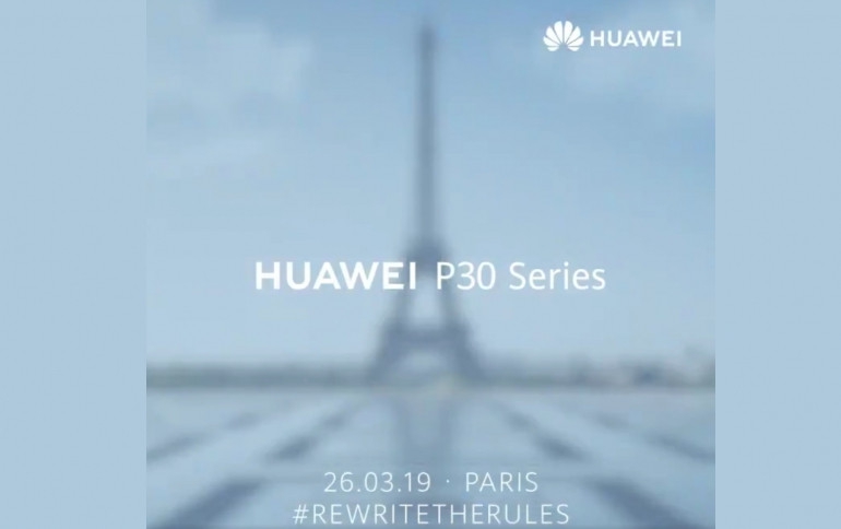Huawei’s P30 Smartphone to Launch on March 26th