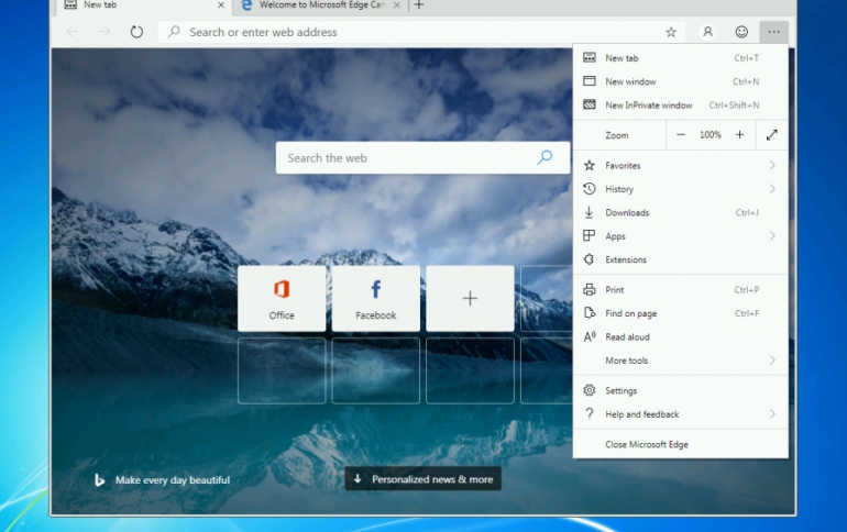 Microsoft Brings Edge Preview Builds for Windows 7, Windows 8, and Windows 8.1