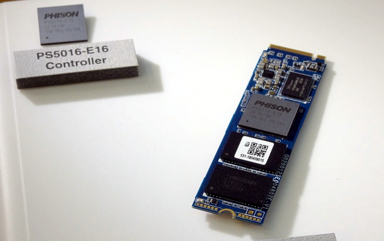 Phison Showcases PS5016-E16 and PS5019-E19 PCIe 4.0 Client SSD Controllers