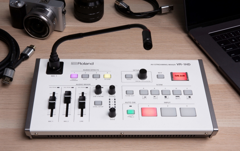 Roland Pro AV’s VR-1HD HD Video Switcher Lets Streaming Media Creators Engage in Real Time
