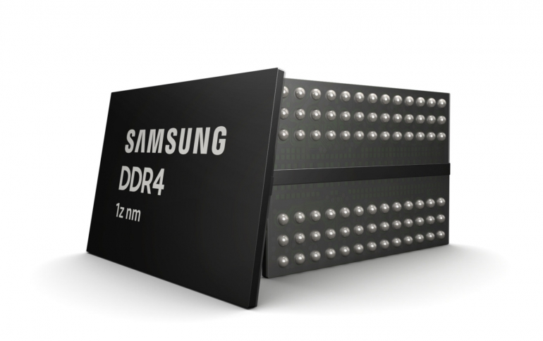 Samsung Develops 3rd-generation 10nm-Class 8Gb DDR4 for Premium Memory Applications