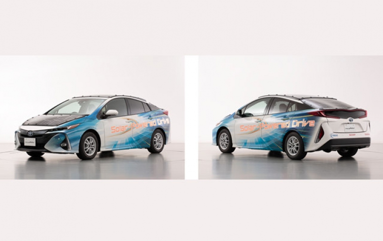 NEDO, Sharp, and Toyota to Begin Road Trials of Electrified Vehicles Equipped with Solar Batteries