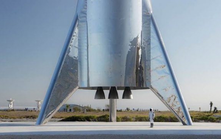 Elon Musk Posts Pictures Of SpaceX's First Starship Test Rocket