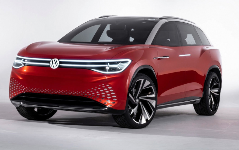 Volkswagen 's ID. ROOMZZ Electric SUV Concept Launches in Shanghai