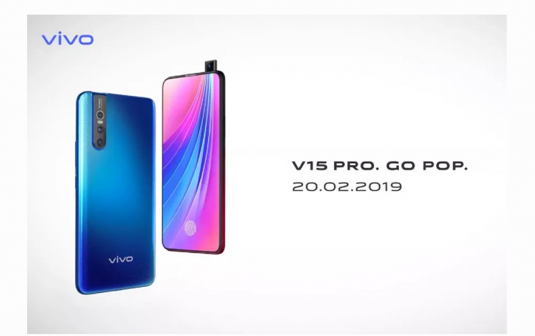 Vivo V15 Pro Smartphone to Come With a 32-megapixel Pop-up Selfie Camera