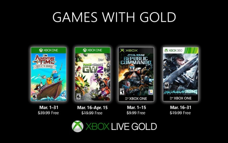 New Free 'Xbox Games With Gold' For March