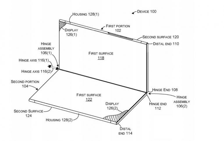 Microsoft Granted Patent For Dual-display Foldable Device