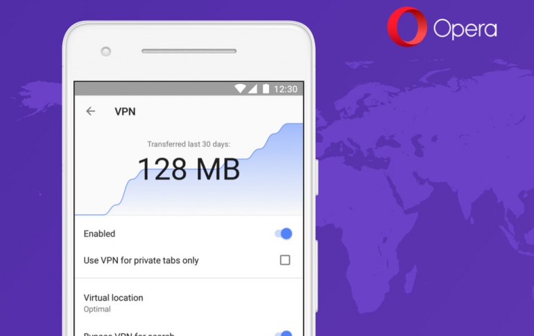 VPN Coming to Opera Browser For Android