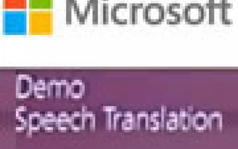 Microsoft Shows Instant English-Chinese Translation