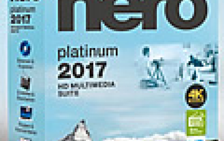 Nero 2017 Brings Support For More Formats, Functions And Security