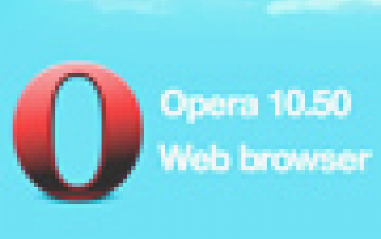Opera 10.50 Launches With Speed and Other Enhancements