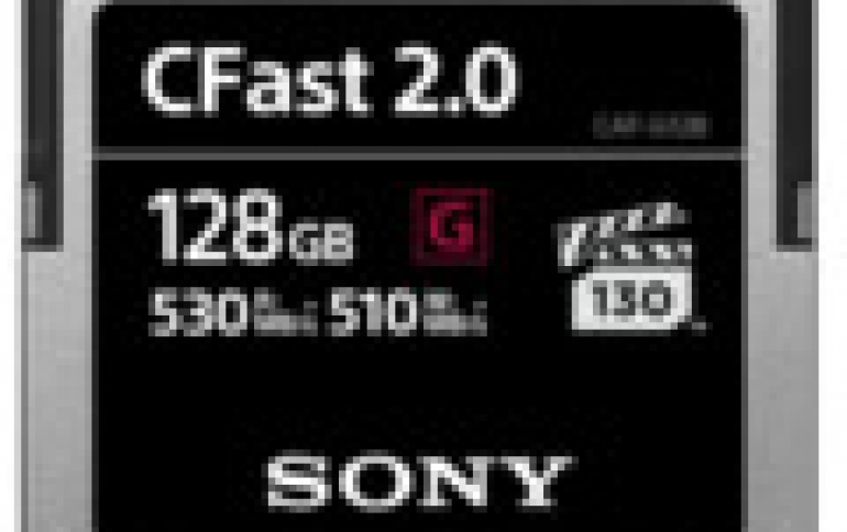 New Sony CFast Range Memory Cards Hit  510MBps Write Speeds 