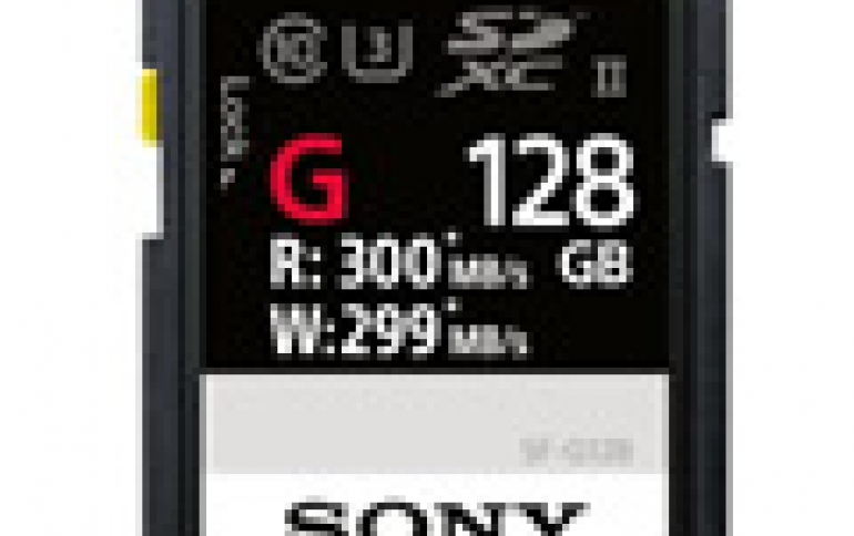 Sony's New SD Card Goes Up To 300 MBps
