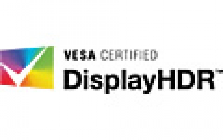 VESA Defines DisplayHDR Standard for PCs, Laptops and Displays