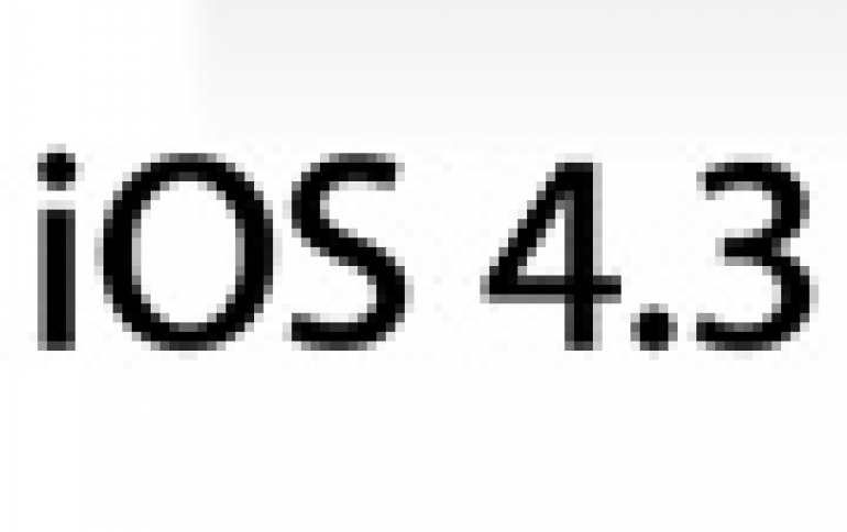 Apple iOS 4.3 Available For Download