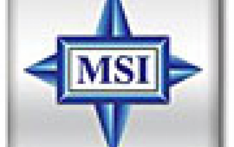 MSI Trials First EFI BIOS Mainboards