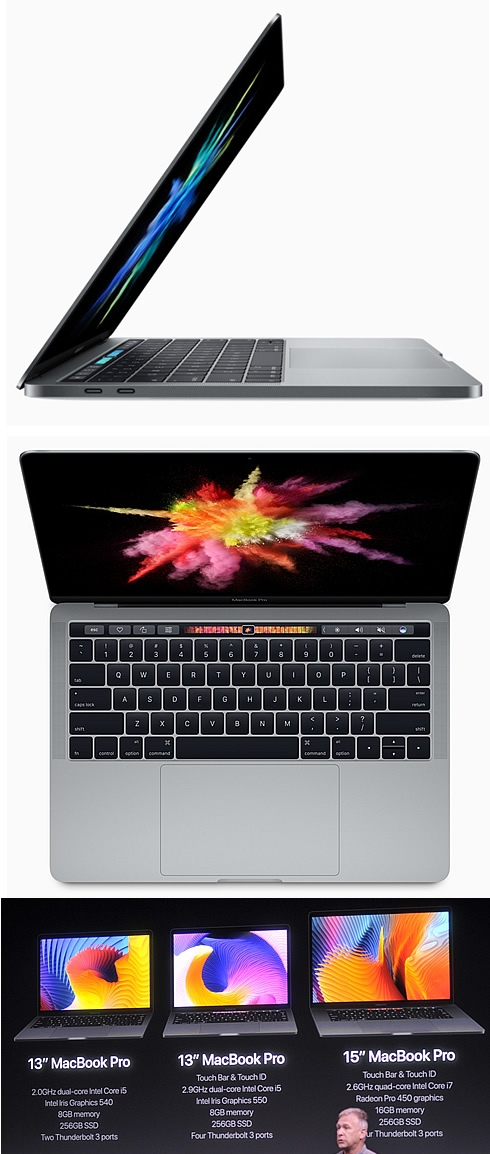 Apple unveils new MacBook Pro Featuring Touch Bar, Ultra-thin